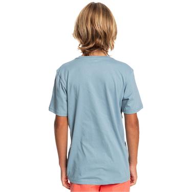  Quiksilver Comp Logo Yth Erkek Çocuk Mavi Tişört