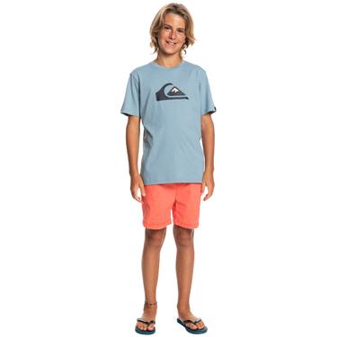 Quiksilver Comp Logo Yth Erkek Çocuk Mavi Tişört