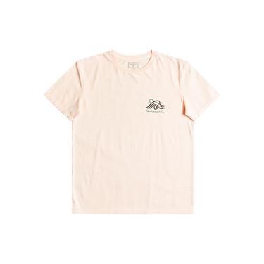  Quiksilver Slow Mover Erkek Bej Tişört