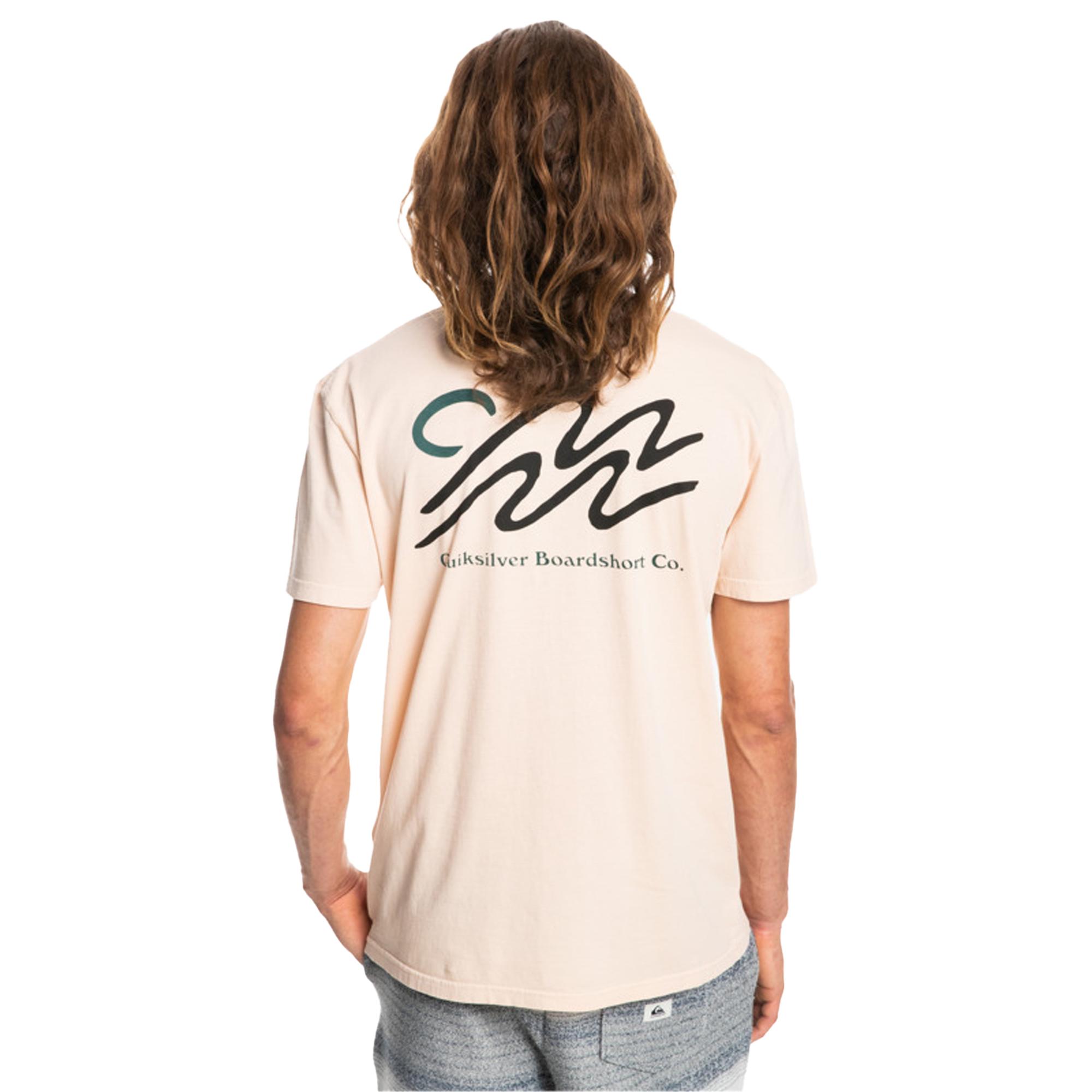 Quiksilver Slow Mover Erkek Bej Tişört