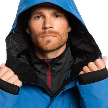  Quiksilver Mission Solid Jk Erkek Mavi Snowboard Ceketi