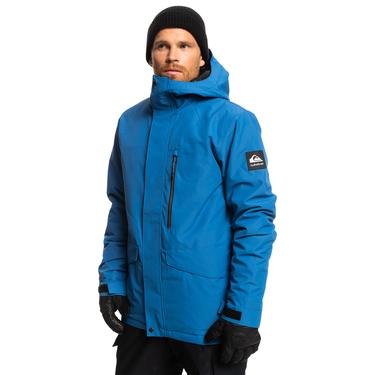  Quiksilver Mission Solid Jk Erkek Mavi Snowboard Ceketi