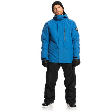  Quiksilver Mission Solid Jk Erkek Mavi Snowboard Ceketi