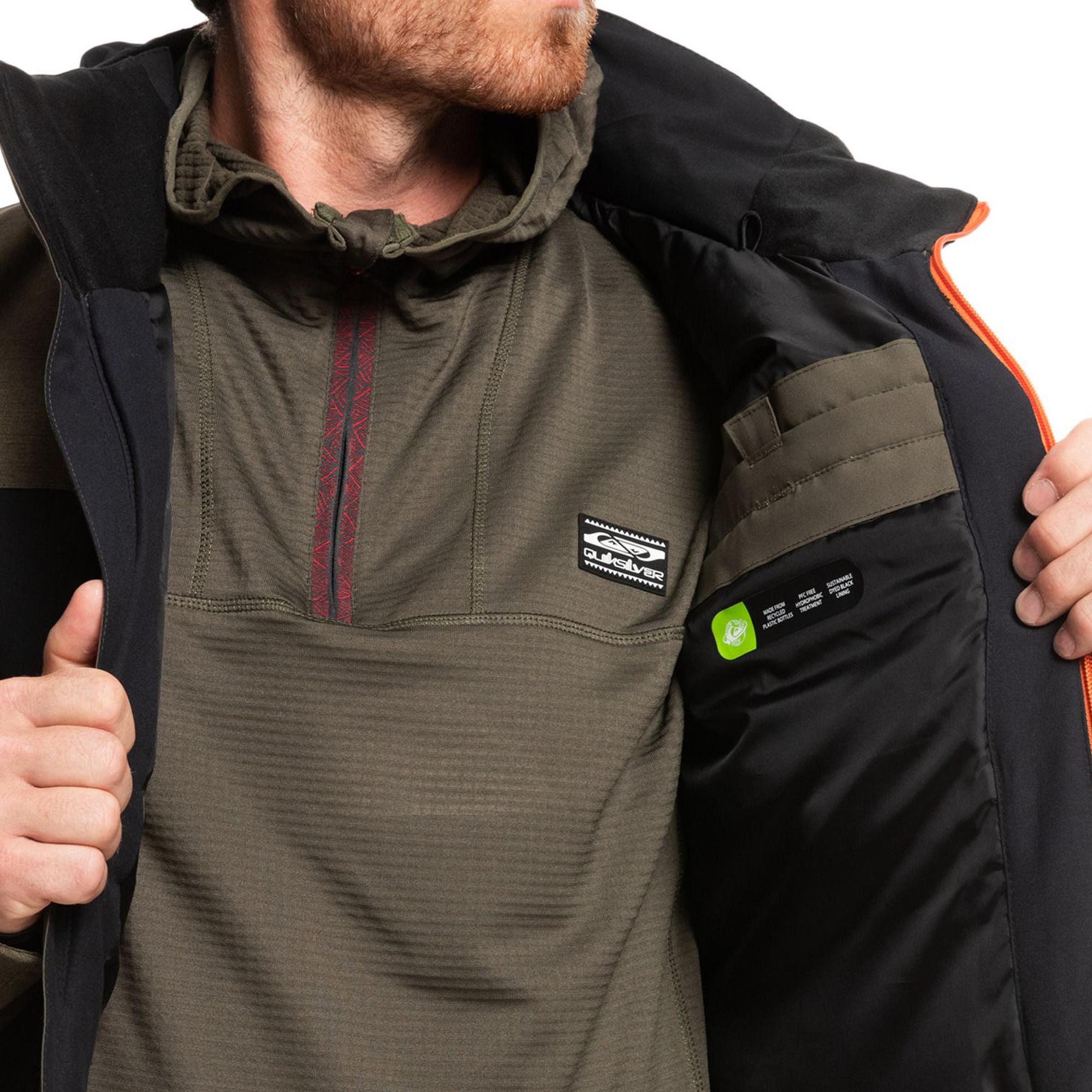 Quiksilver Dawson Erkek Yeşil Snowboard Ceketi