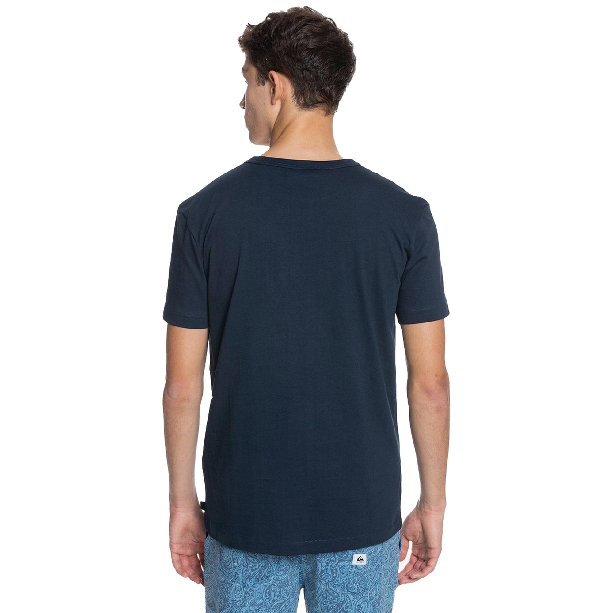 Quiksilver Essentials Erkek Mavi Tişört