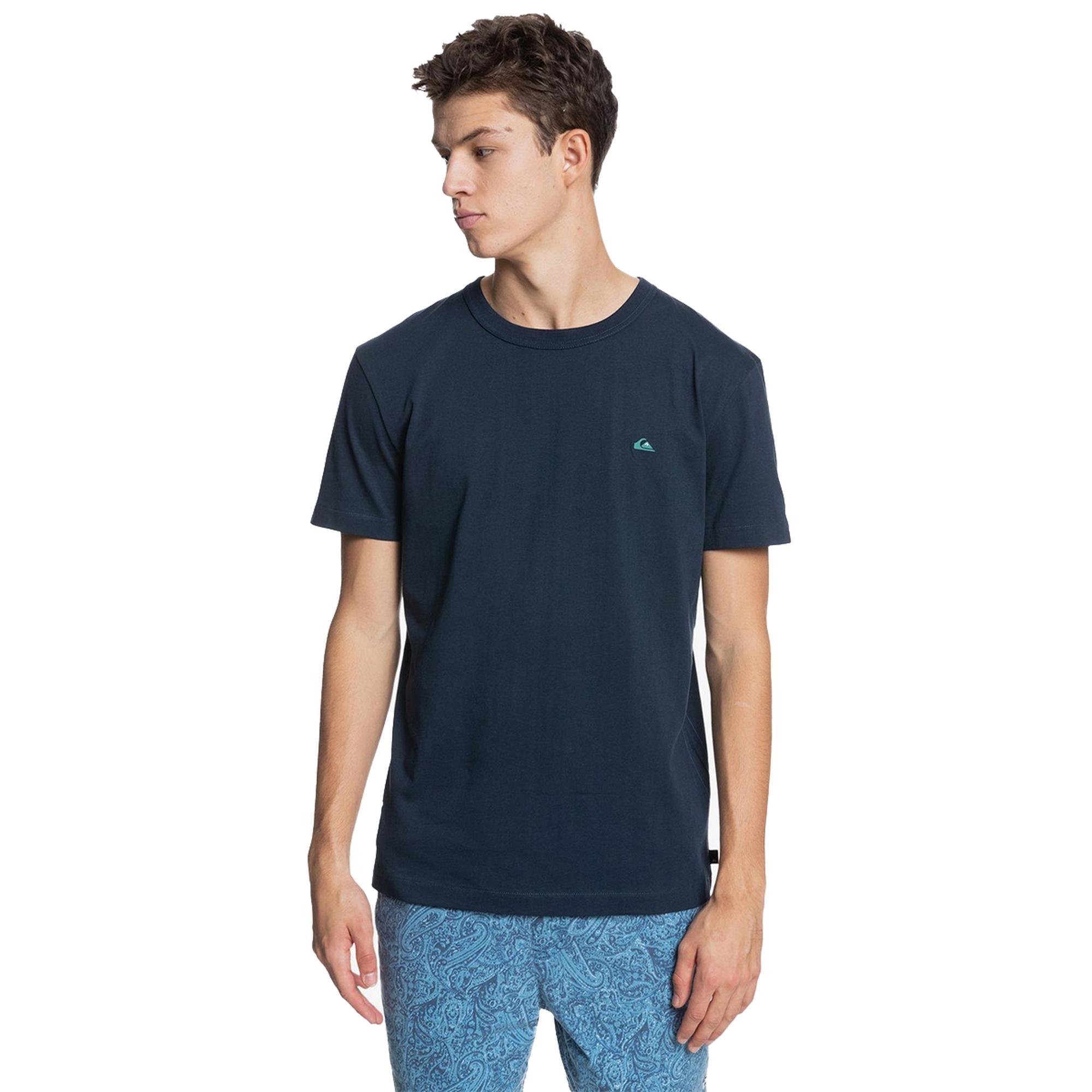 Quiksilver Essentials Erkek Mavi Tişört