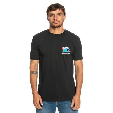  Quiksilver Oceanbed Erkek Siyah Tişört