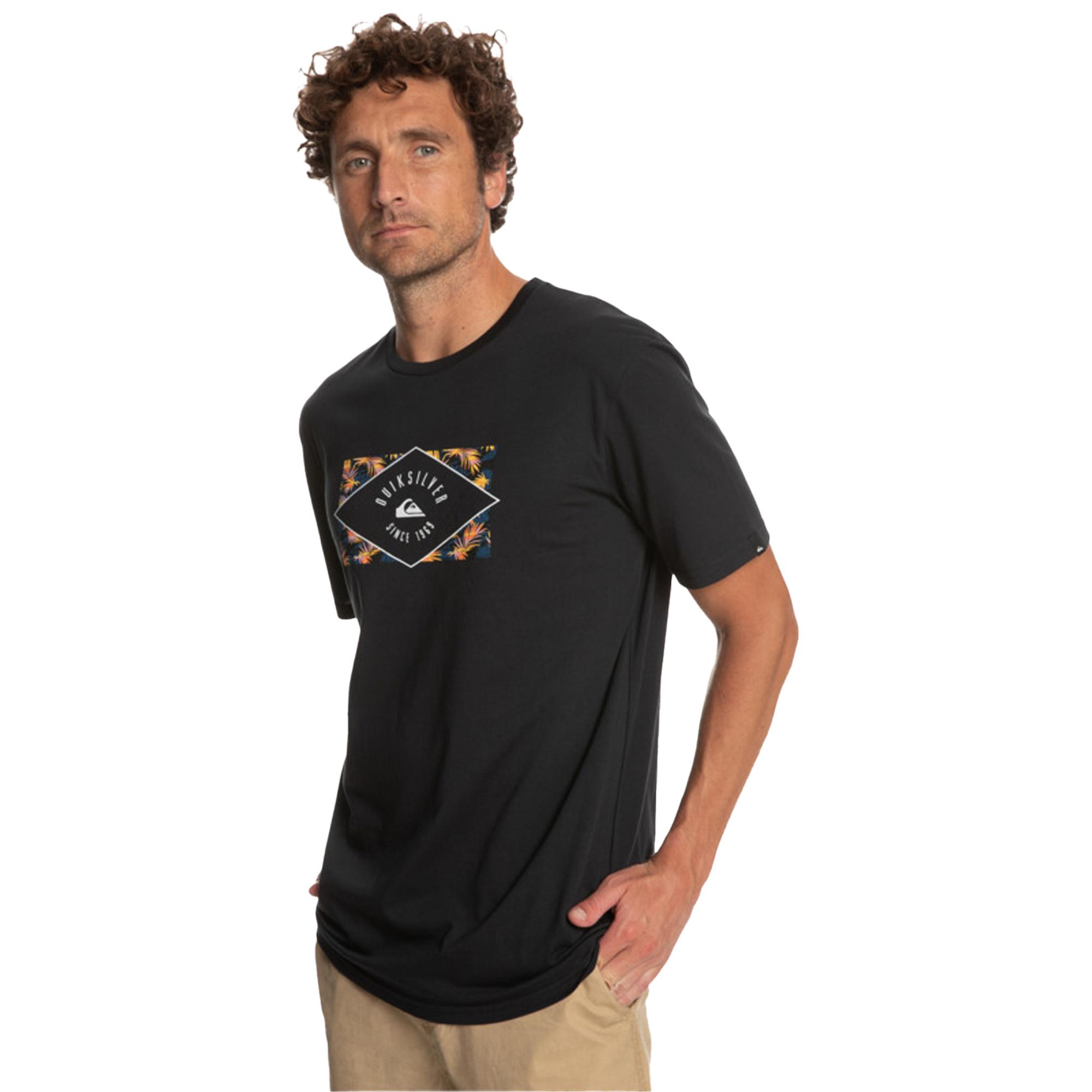 Quiksilver Circledline Erkek Siyah Tişört