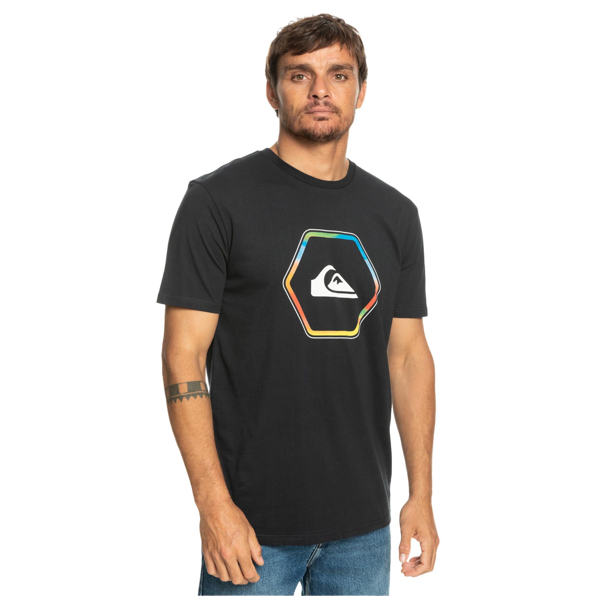 Quiksilver Inshapes Erkek Siyah Tişört