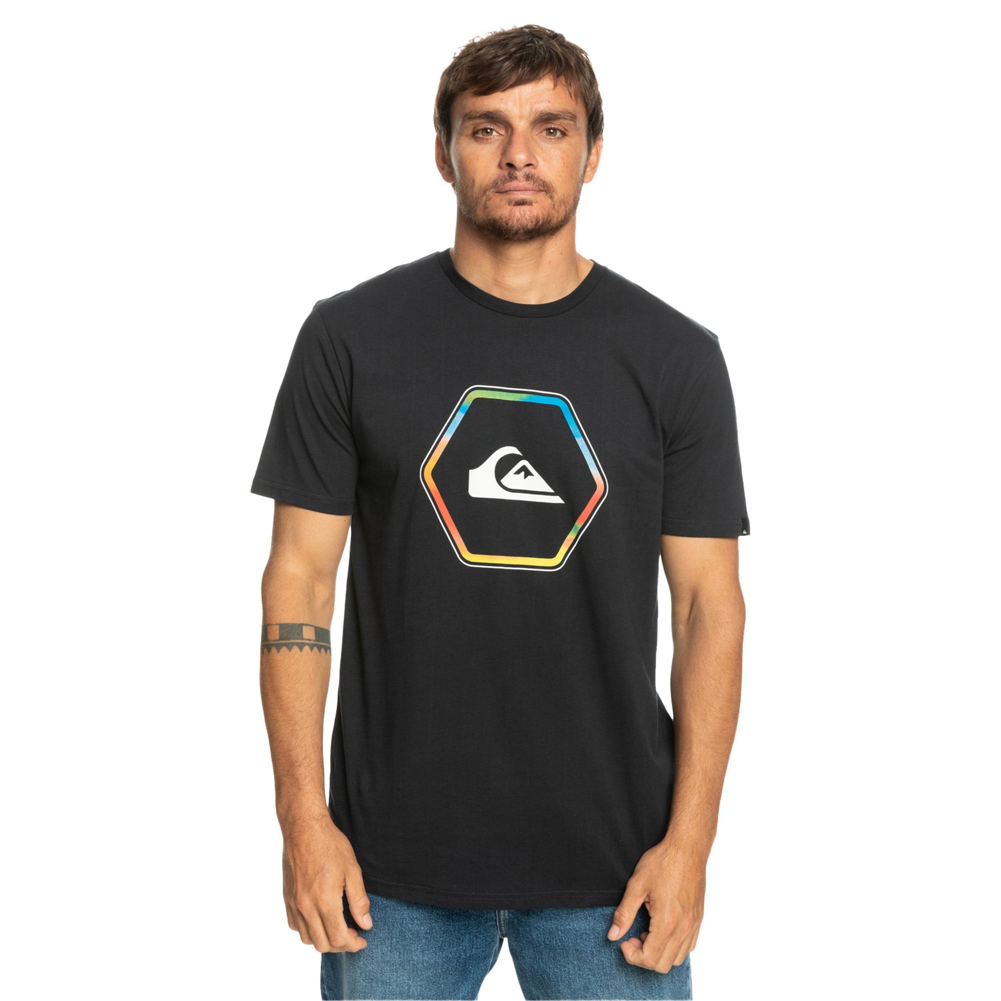 Quiksilver Inshapes Erkek Siyah Tişört