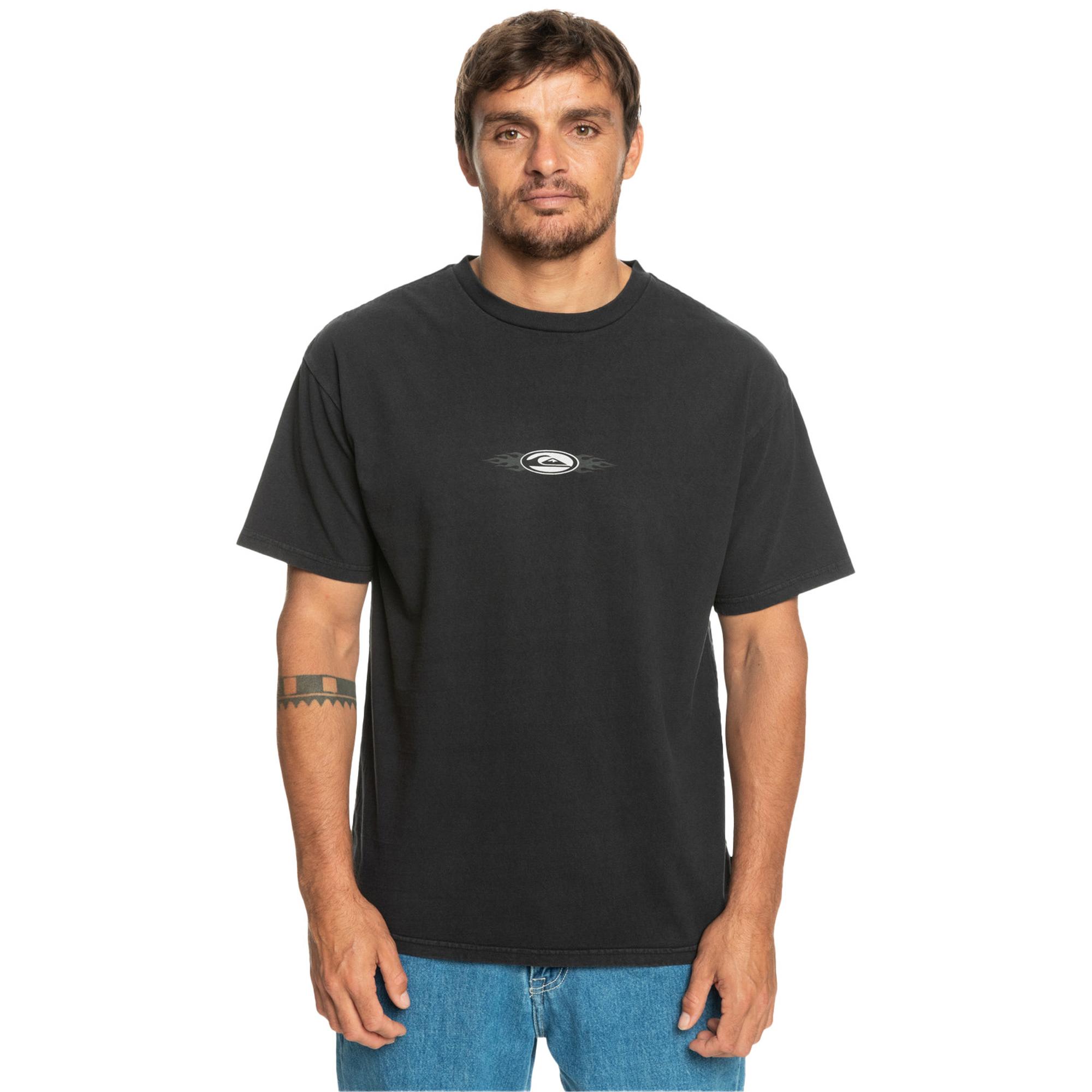 Quiksilver Turbo Erkek Siyah Tişört