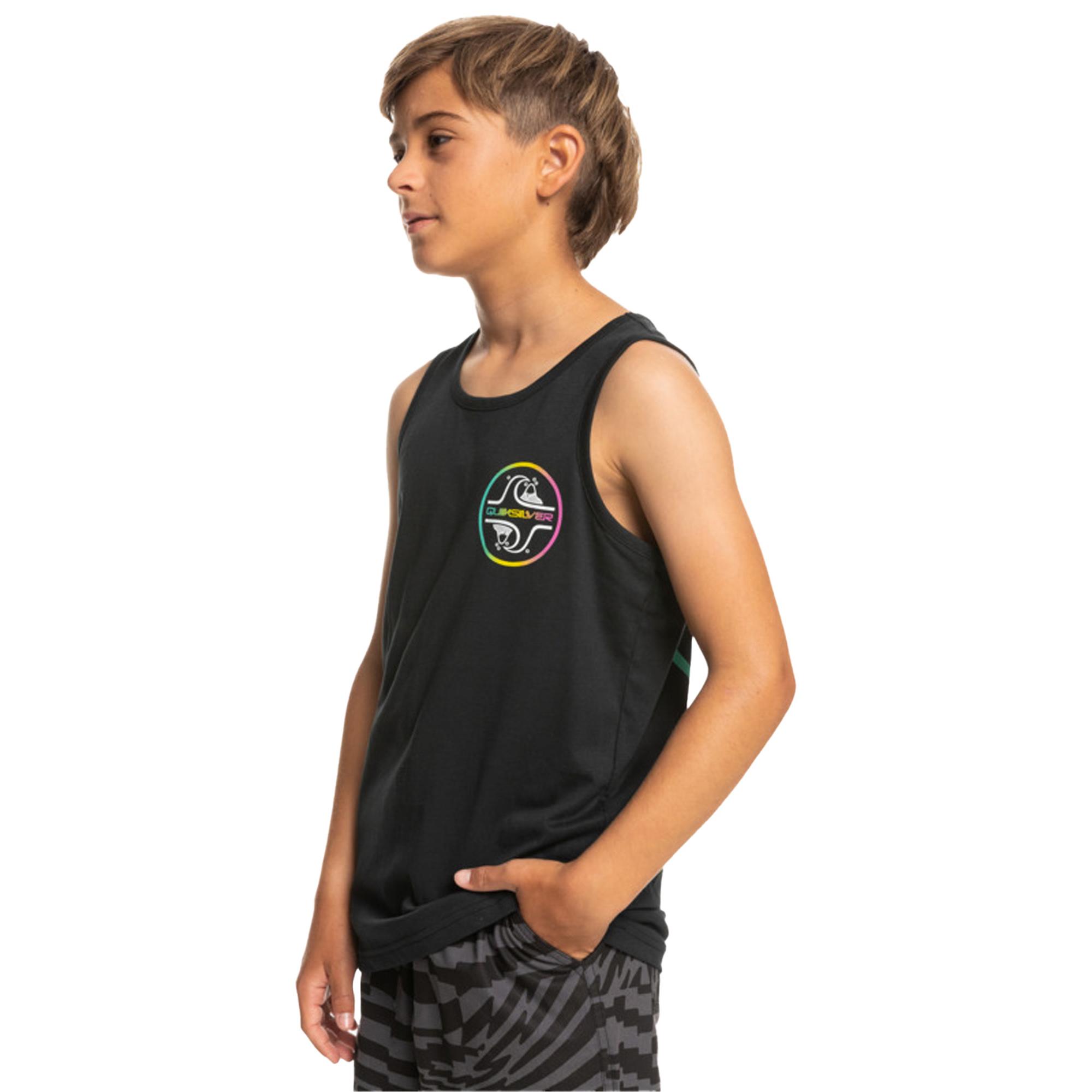 Quiksilver Erkek Çocuk Atlet Corebubble B Tees Siyah