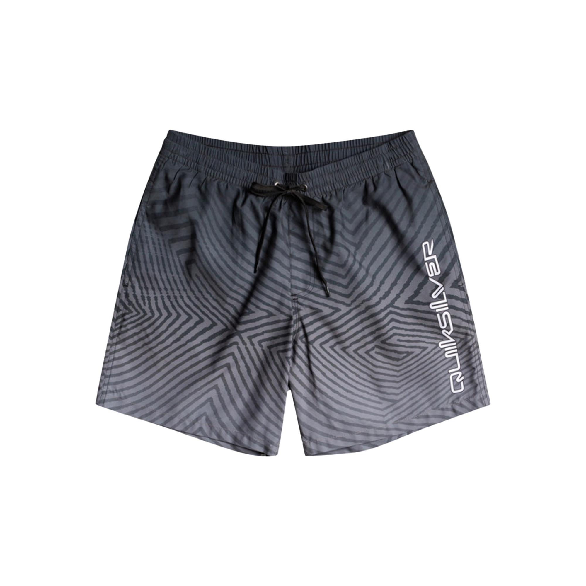 Quiksilver Erkek Volley Short Warped Logo 17 M Jamv Siyah