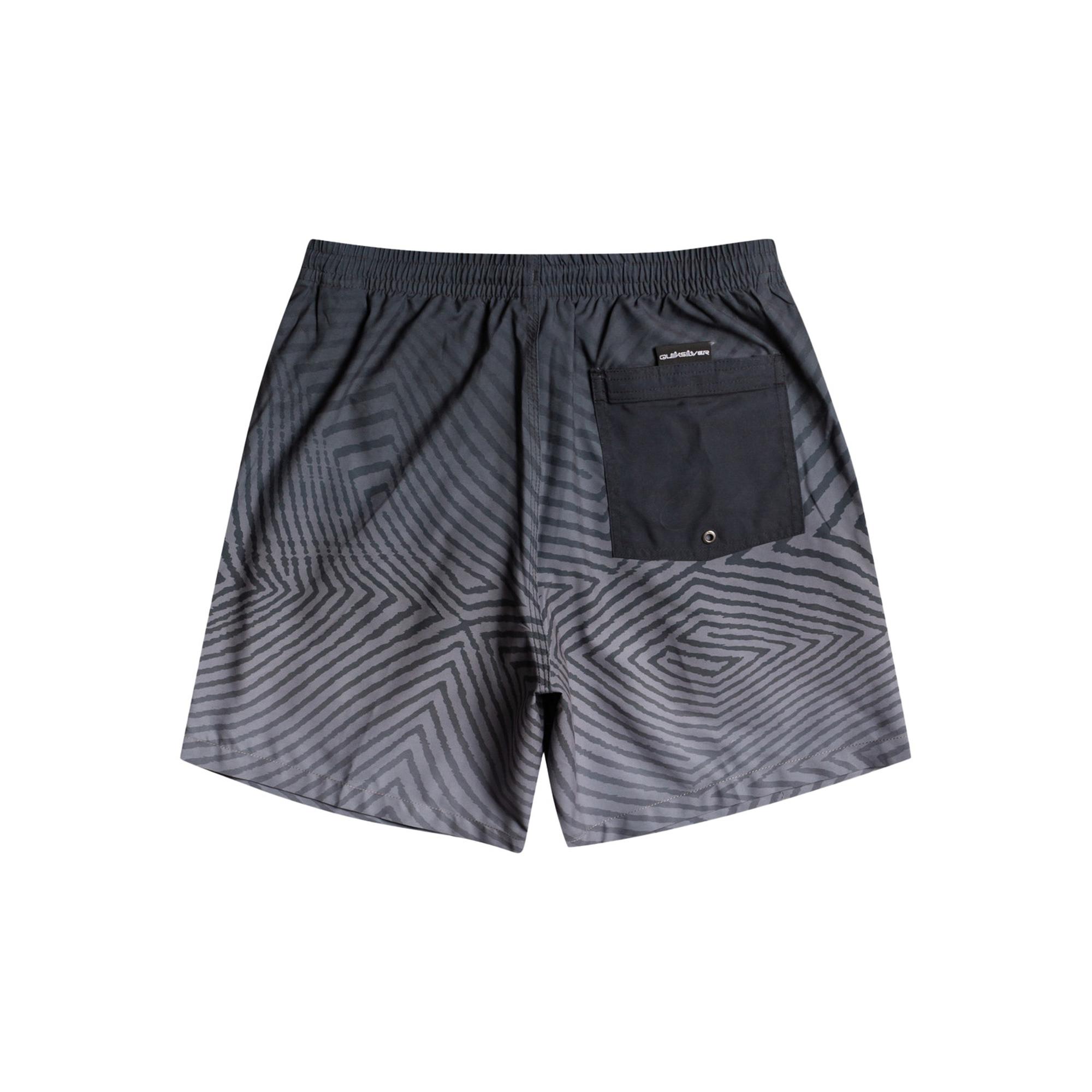 Quiksilver Erkek Volley Short Warped Logo 17 M Jamv Siyah