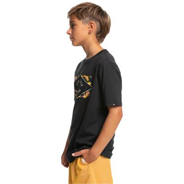  Quiksilver Circledline B Erkek Çocuk Siyah Tişört