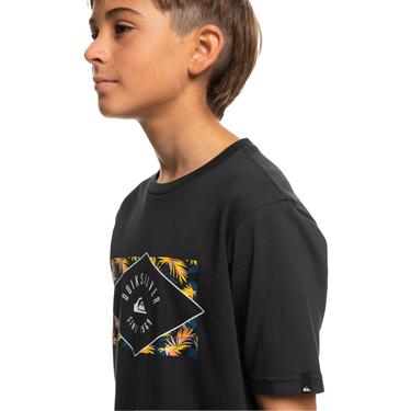  Quiksilver Circledline B Erkek Çocuk Siyah Tişört