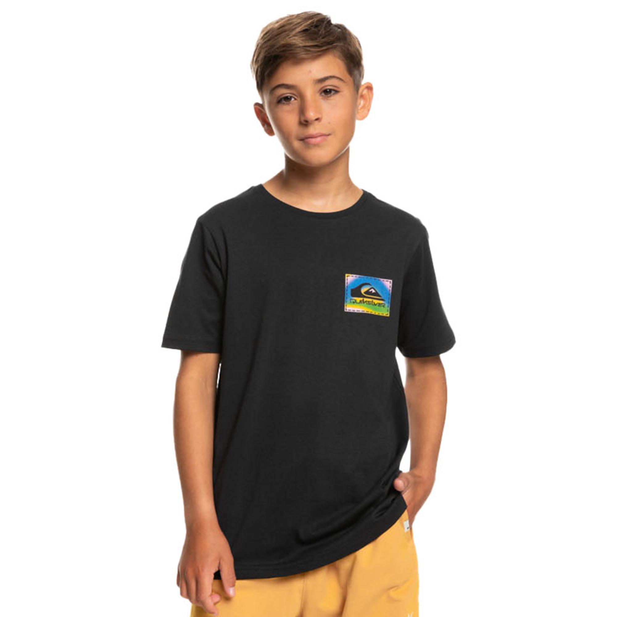 Quiksilver Colour Flow Yth Erkek Çocuk Siyah Tişört