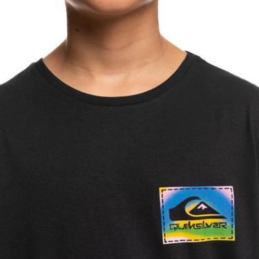  Quiksilver Colour Flow Yth Erkek Çocuk Siyah Tişört