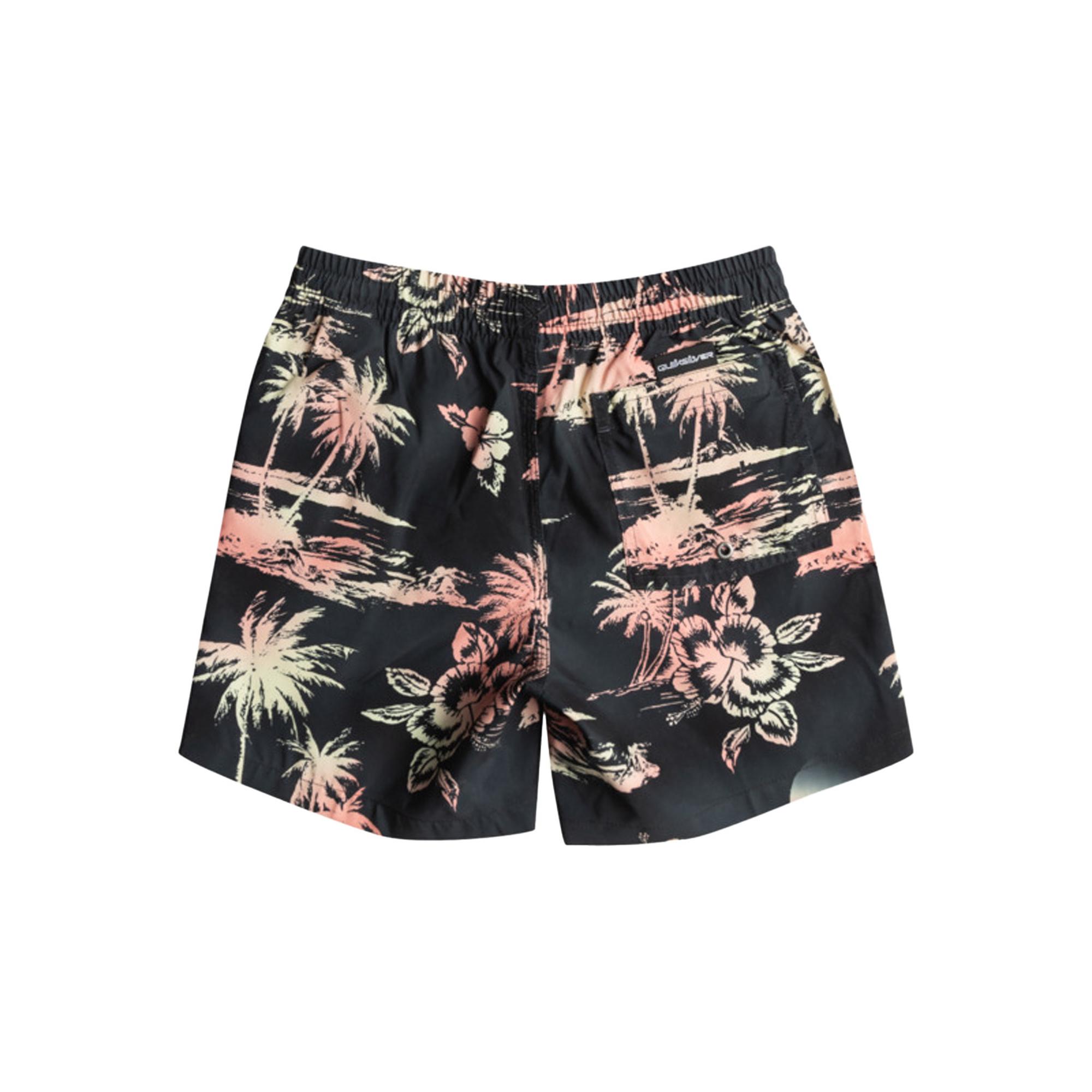 Quiksilver Çocuk Şort Volley Short Siyah Günlük Giyim