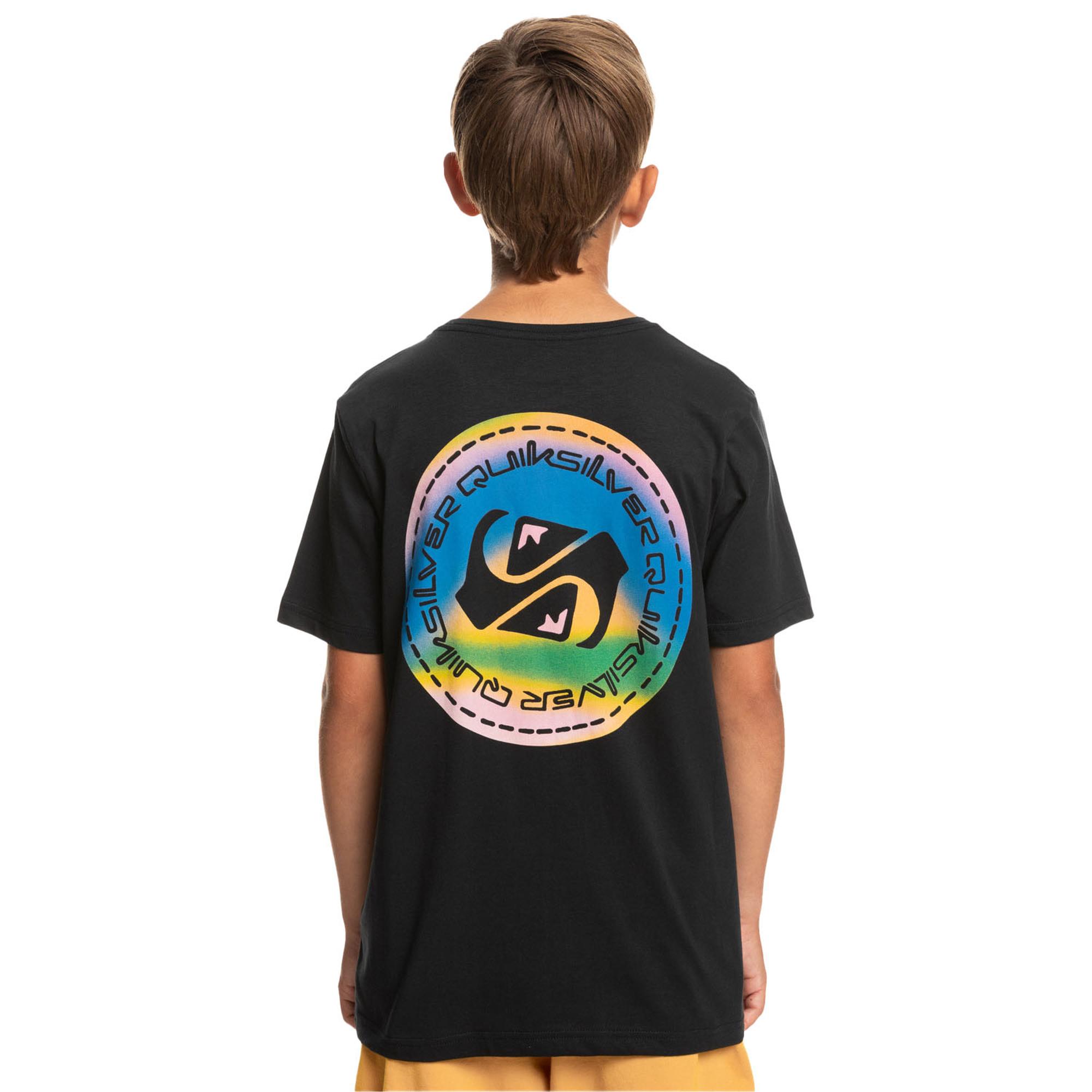 Quiksilver Colour Flow Yth Erkek Çocuk Siyah Tişört