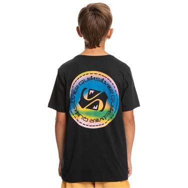  Quiksilver Colour Flow Yth Erkek Çocuk Siyah Tişört