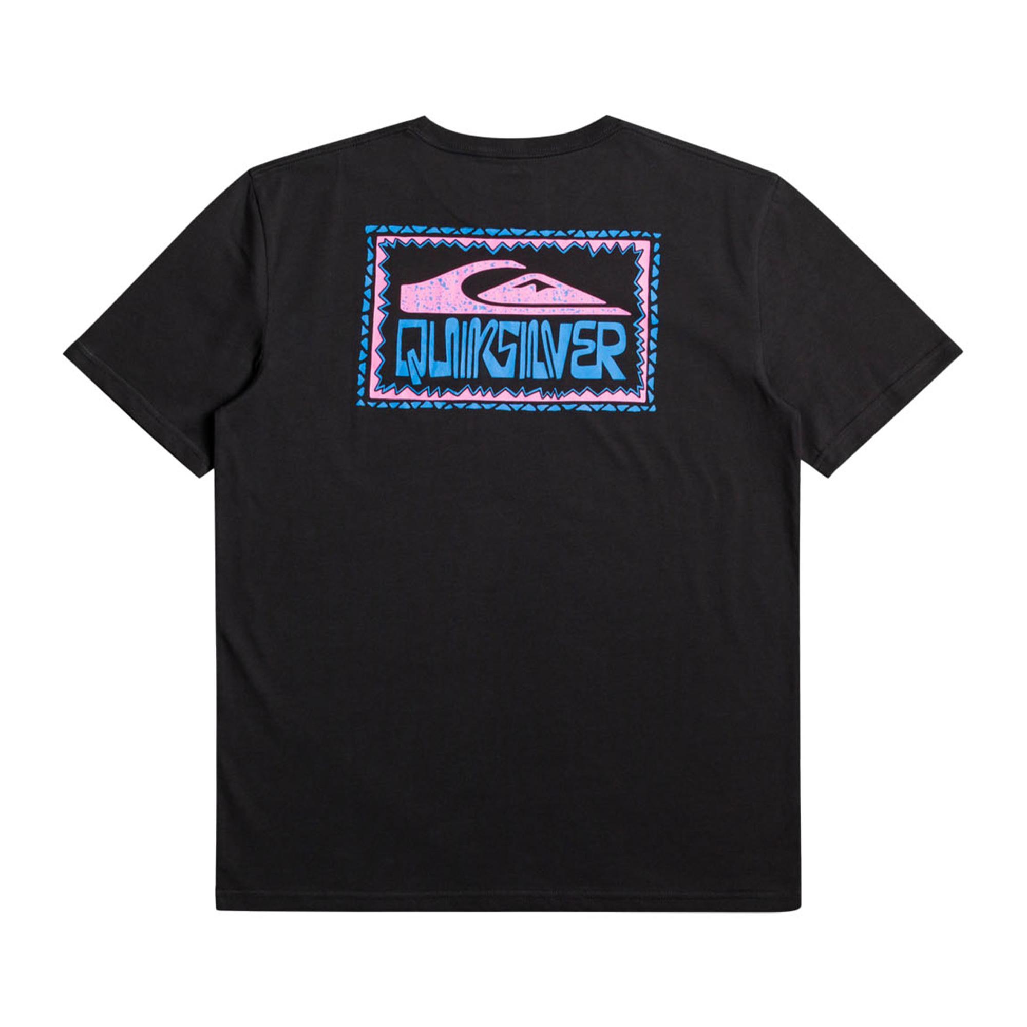 Quiksilver Warped Frames Yth Erkek Çocuk Siyah Tişört