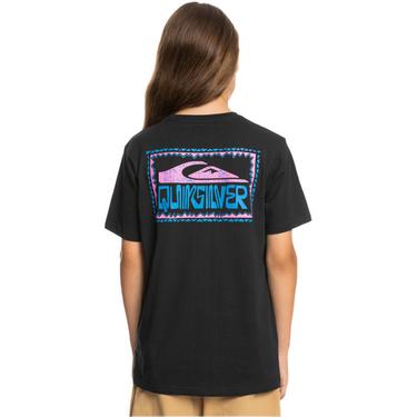  Quiksilver Warped Frames Yth Erkek Çocuk Siyah Tişört