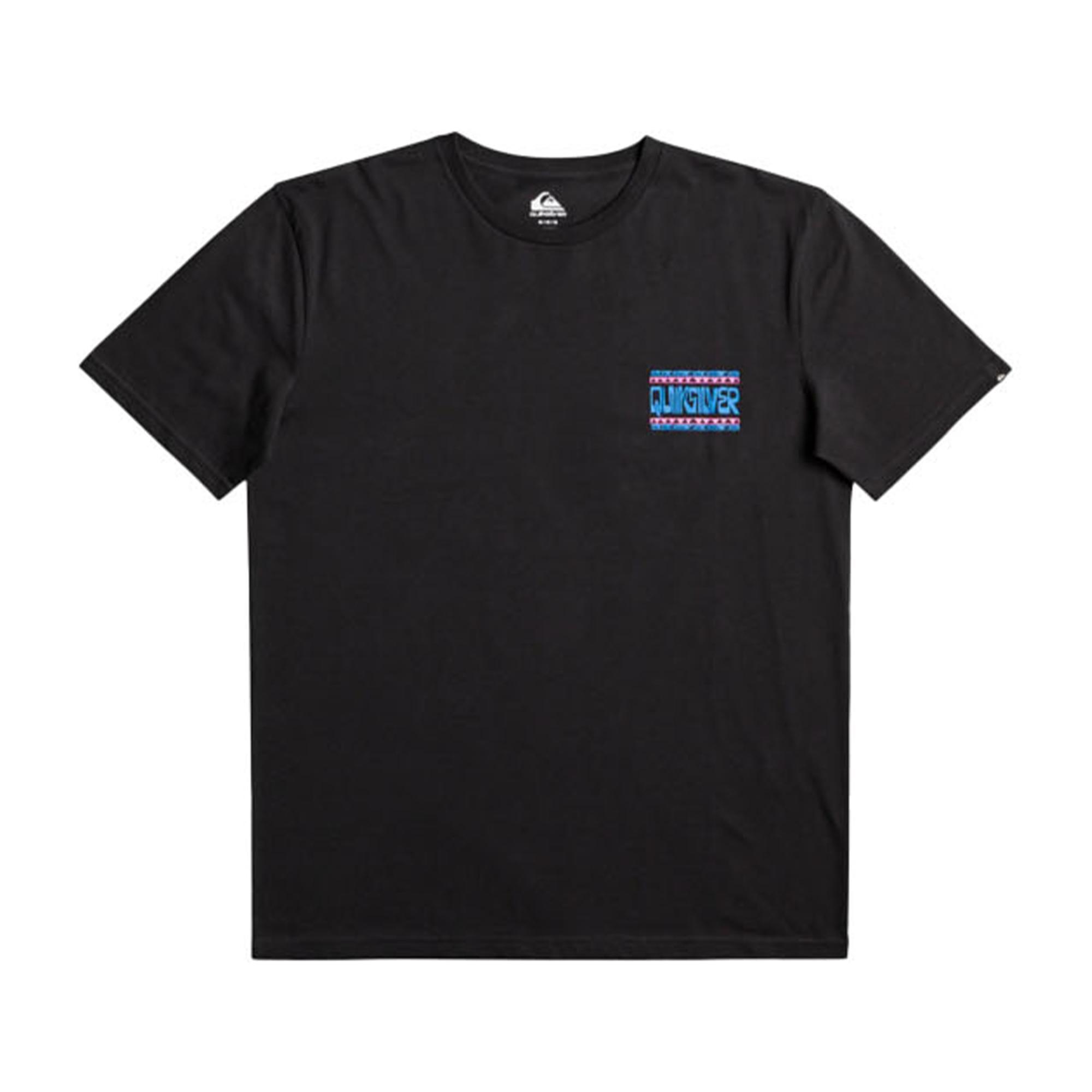 Quiksilver Warped Frames Yth Erkek Çocuk Siyah Tişört
