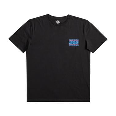  Quiksilver Warped Frames Yth Erkek Çocuk Siyah Tişört