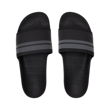  Quiksilver Erkek Terlik Rivi Slide Siyah/Gri
