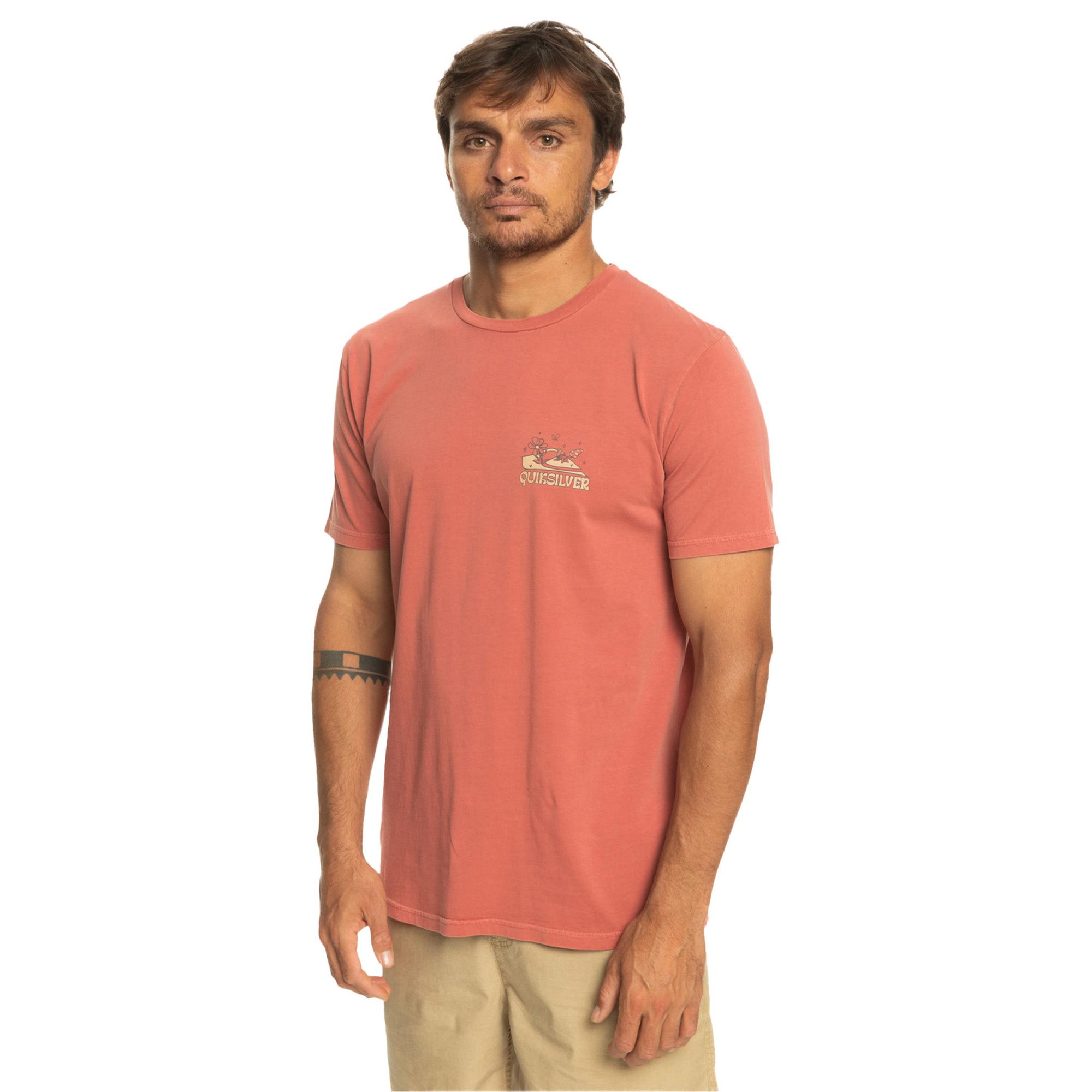 Quiksilver Enjoynotdestroy Erkek Kırmızı Tişört