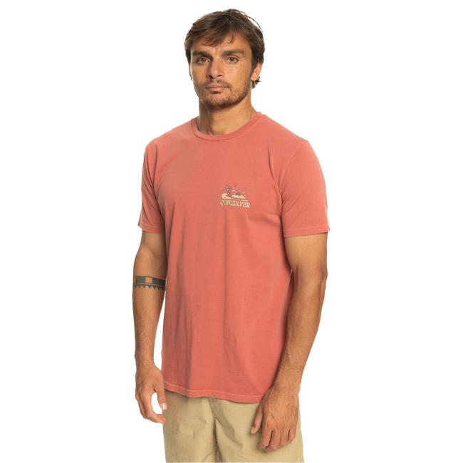  Quiksilver Enjoynotdestroy Erkek Kırmızı Tişört