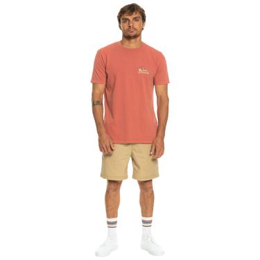  Quiksilver Enjoynotdestroy Erkek Kırmızı Tişört