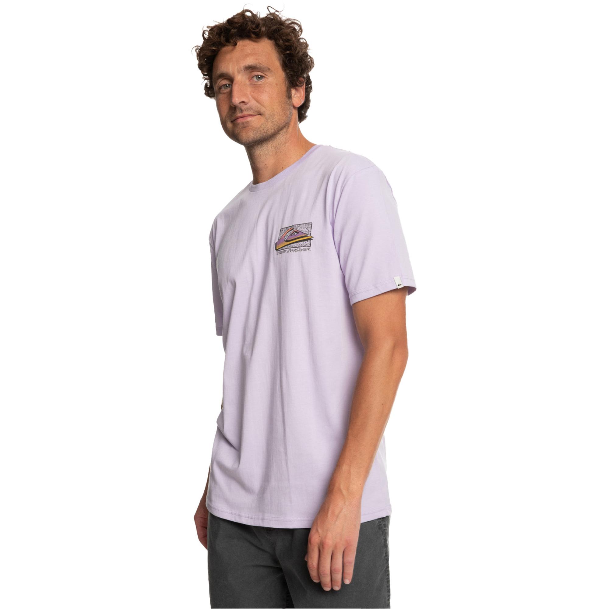 Quiksilver Retrofade Erkek Mor Tişört