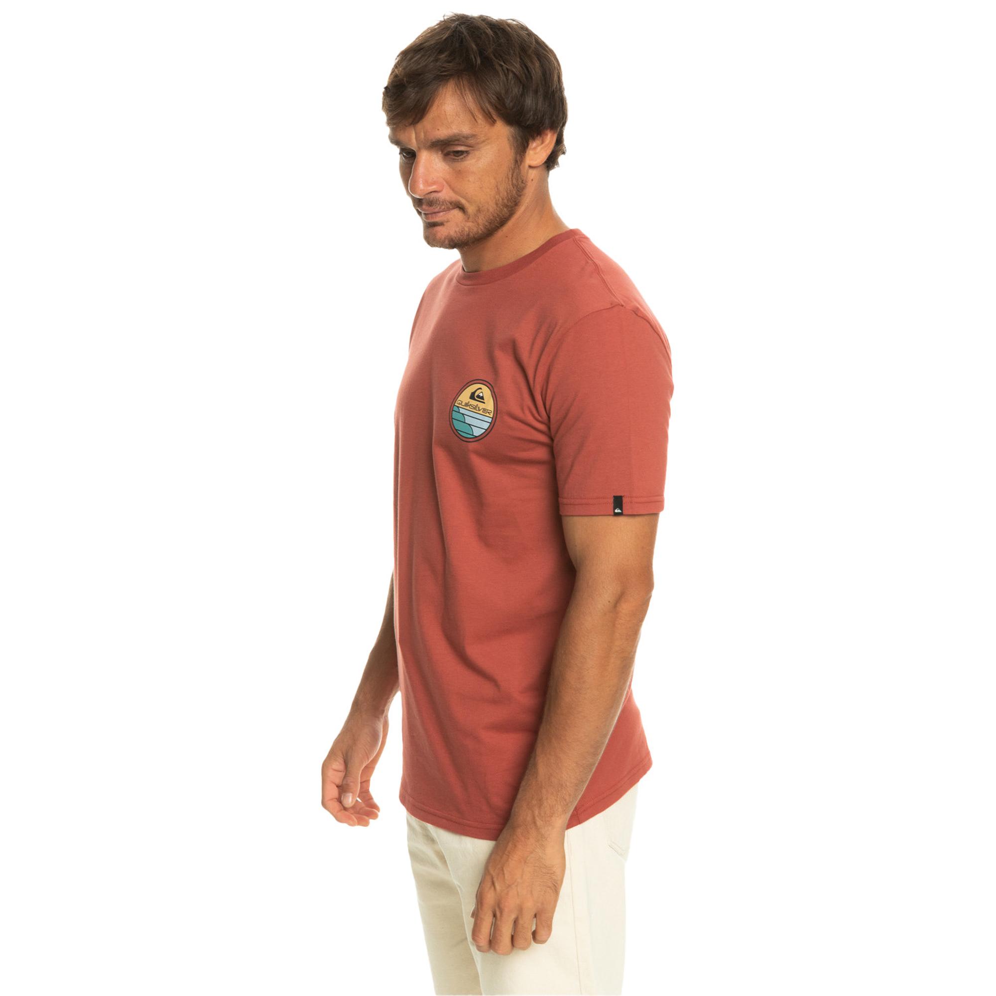 Quiksilver Scenicjourney Erkek Kırmızı Tişört