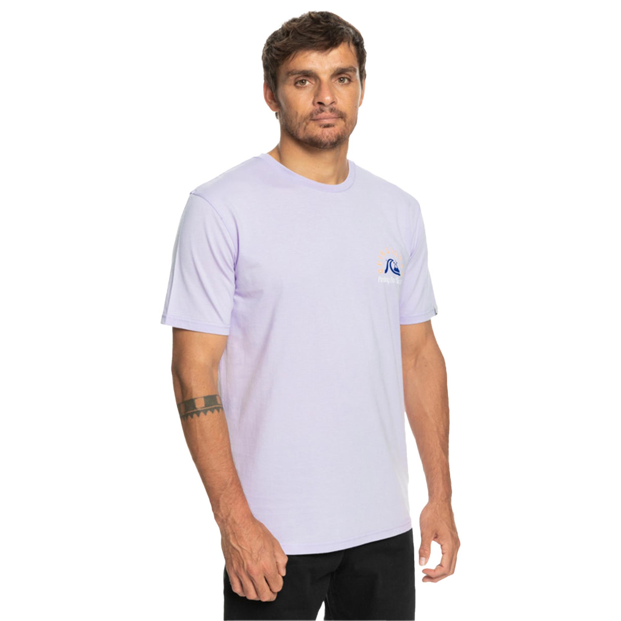 Quiksilver Originalbarrel Erkek Mor Tişört