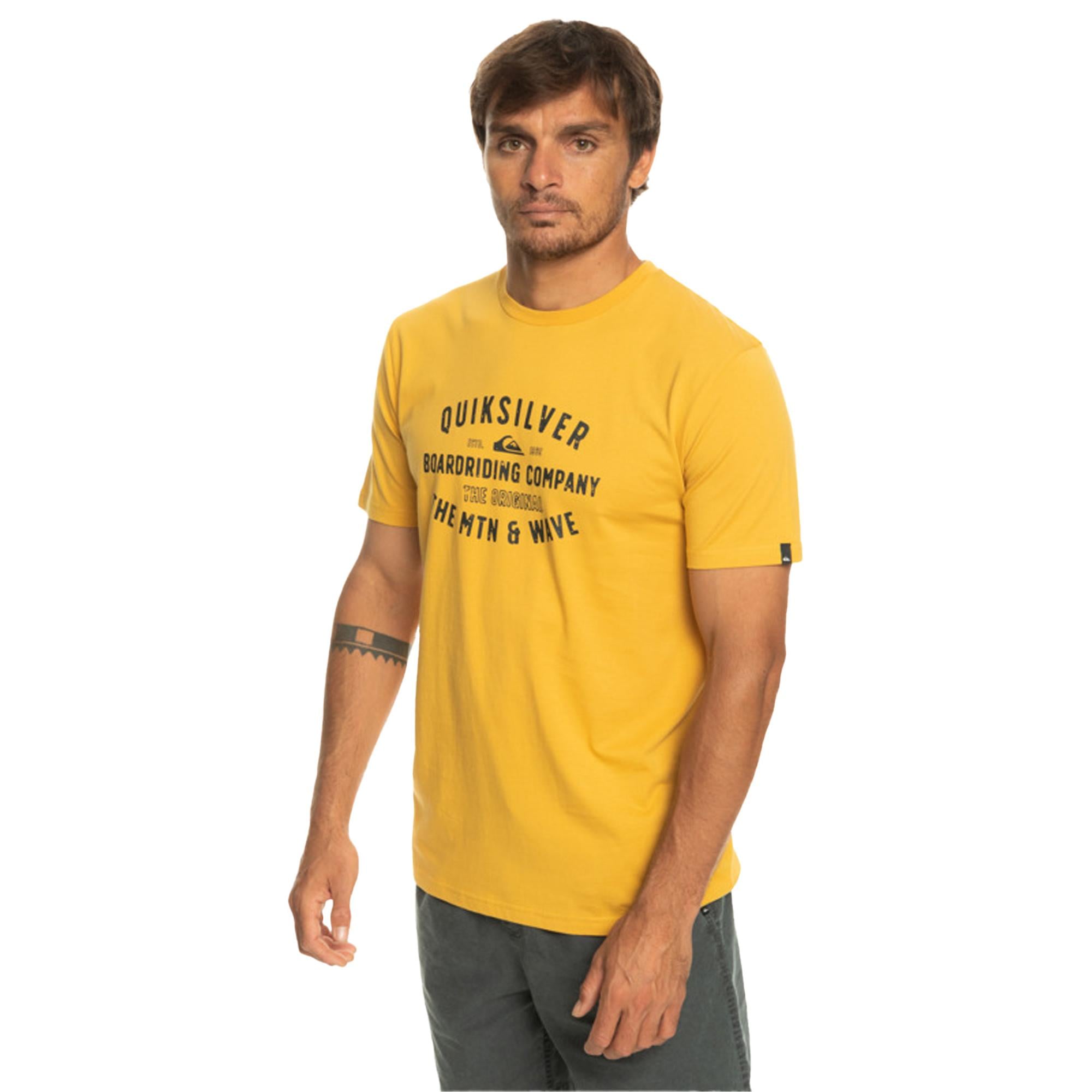 Quiksilver Qssurflockup Erkek Sarı Tişört