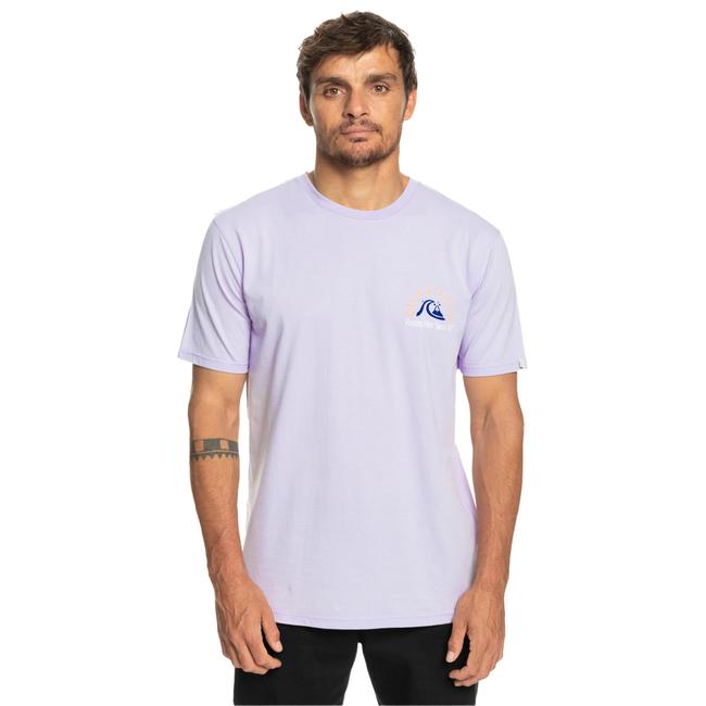  Quiksilver Originalbarrel Erkek Mor Tişört