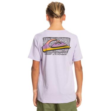  Quiksilver Retro Fade Yth Erkek Çocuk Mor Tişört