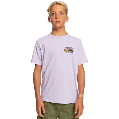  Quiksilver Retro Fade Yth Erkek Çocuk Mor Tişört