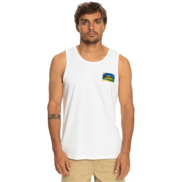  Quiksilver Erkek Atlet Colourflow Beyaz Günlük Giyim