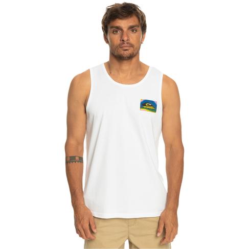  Quiksilver Erkek Atlet Colourflow Beyaz Günlük Giyim