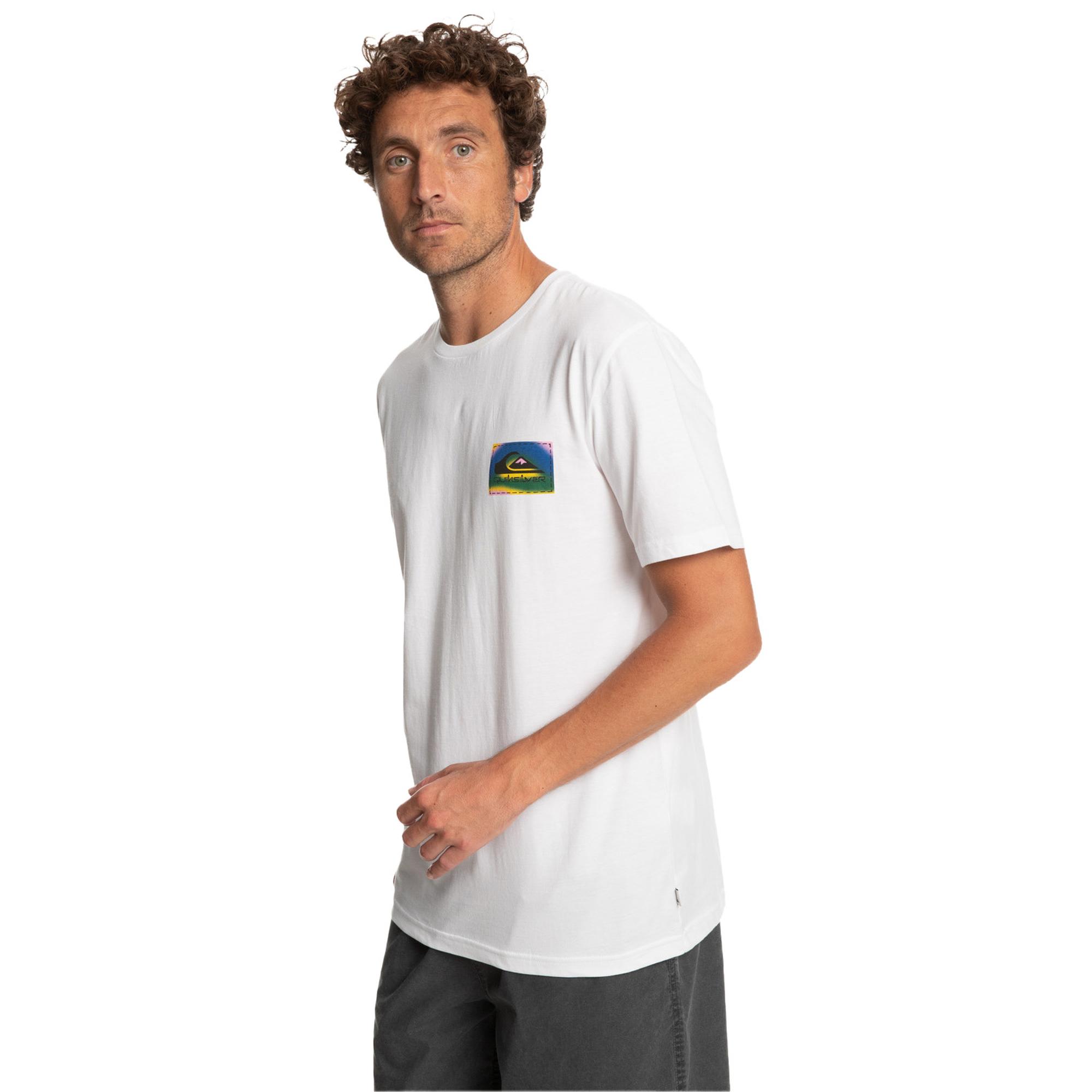 Quiksilver Colourflow Erkek Beyaz Tişört