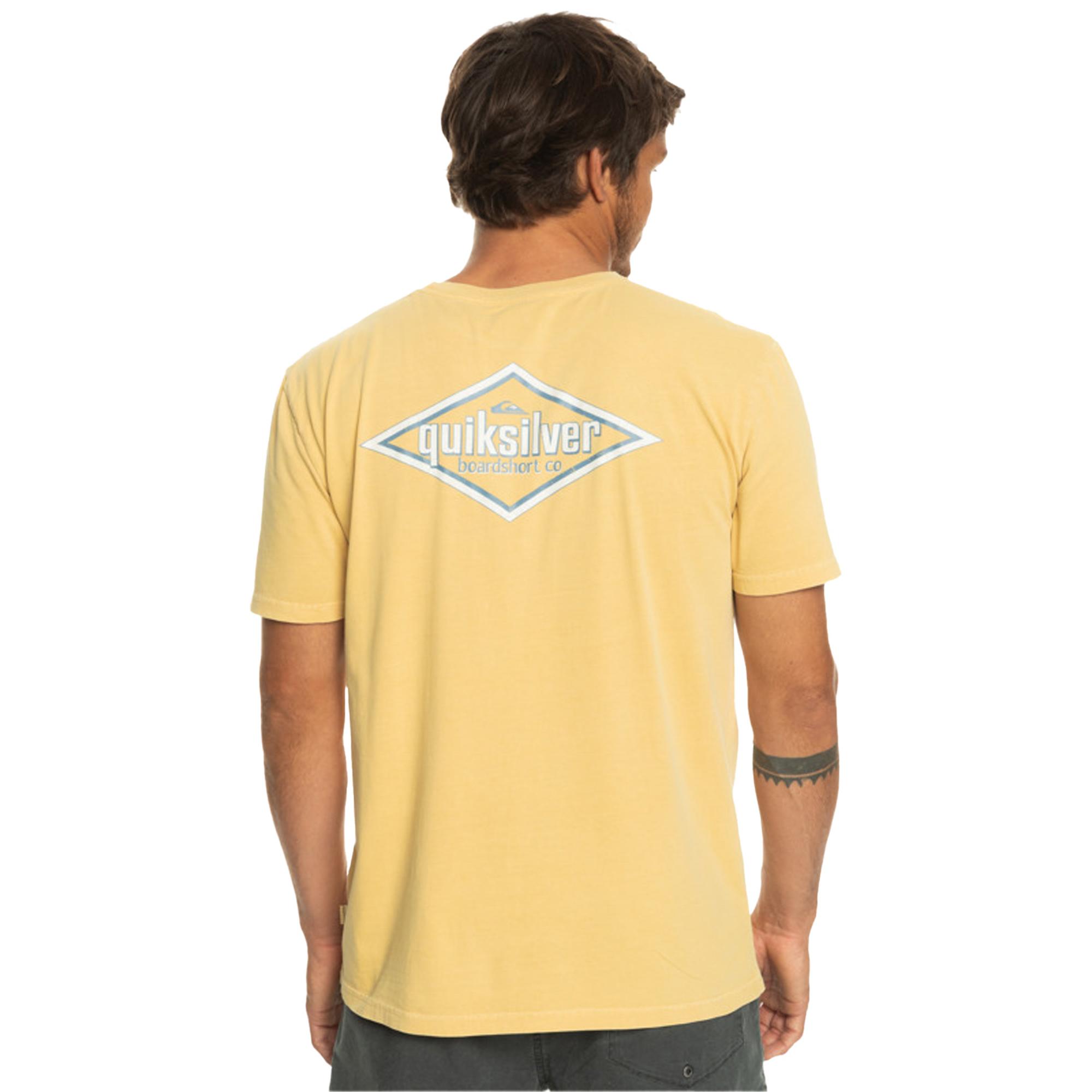 Quiksilver Quikwords Erkek Sarı Tişört