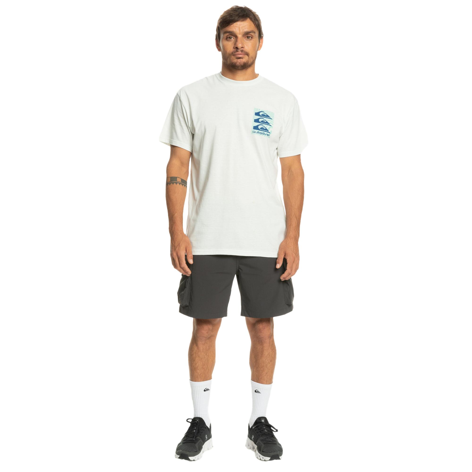 Quiksilver Warped Patterns Erkek Beyaz Tişört