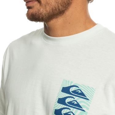  Quiksilver Warped Patterns Erkek Beyaz Tişört