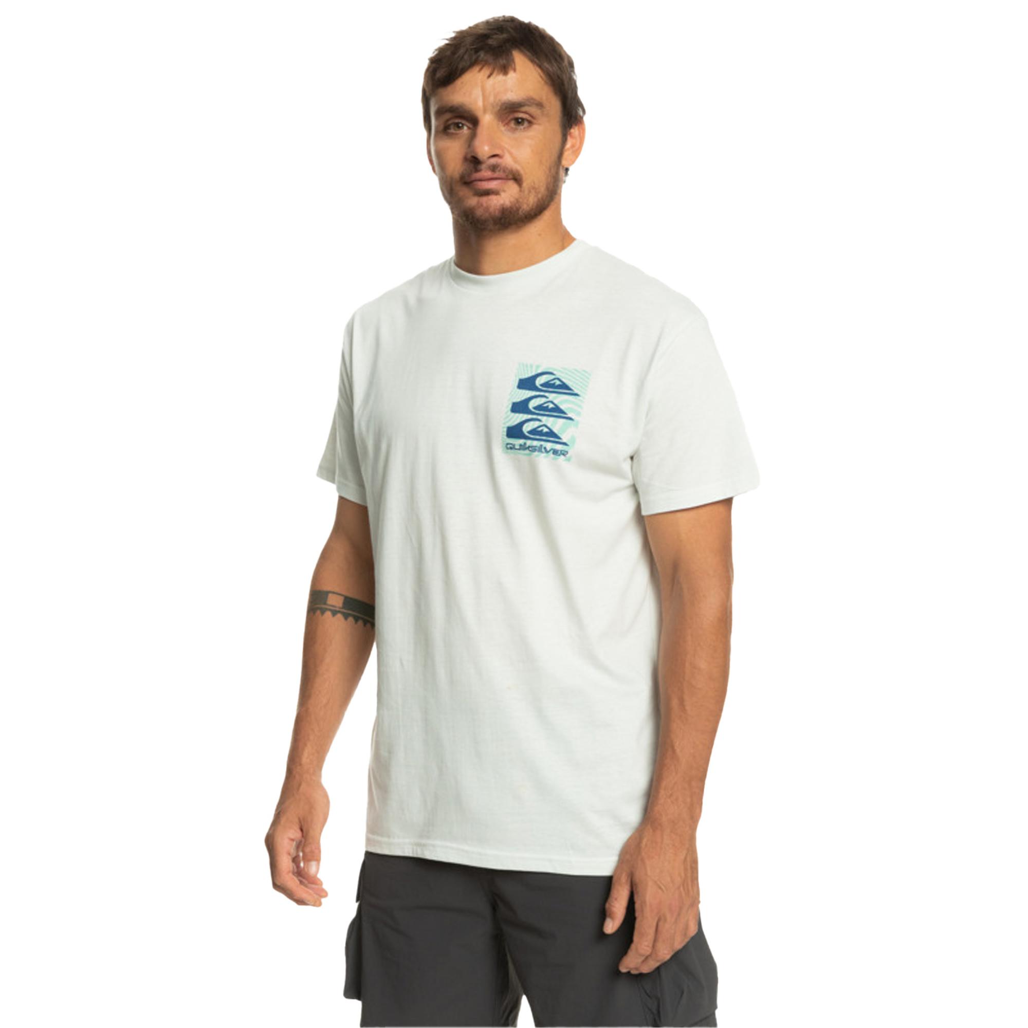 Quiksilver Warped Patterns Erkek Beyaz Tişört
