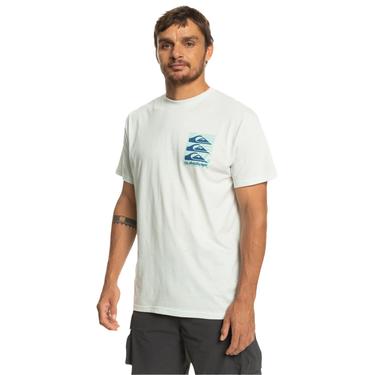  Quiksilver Warped Patterns Erkek Beyaz Tişört