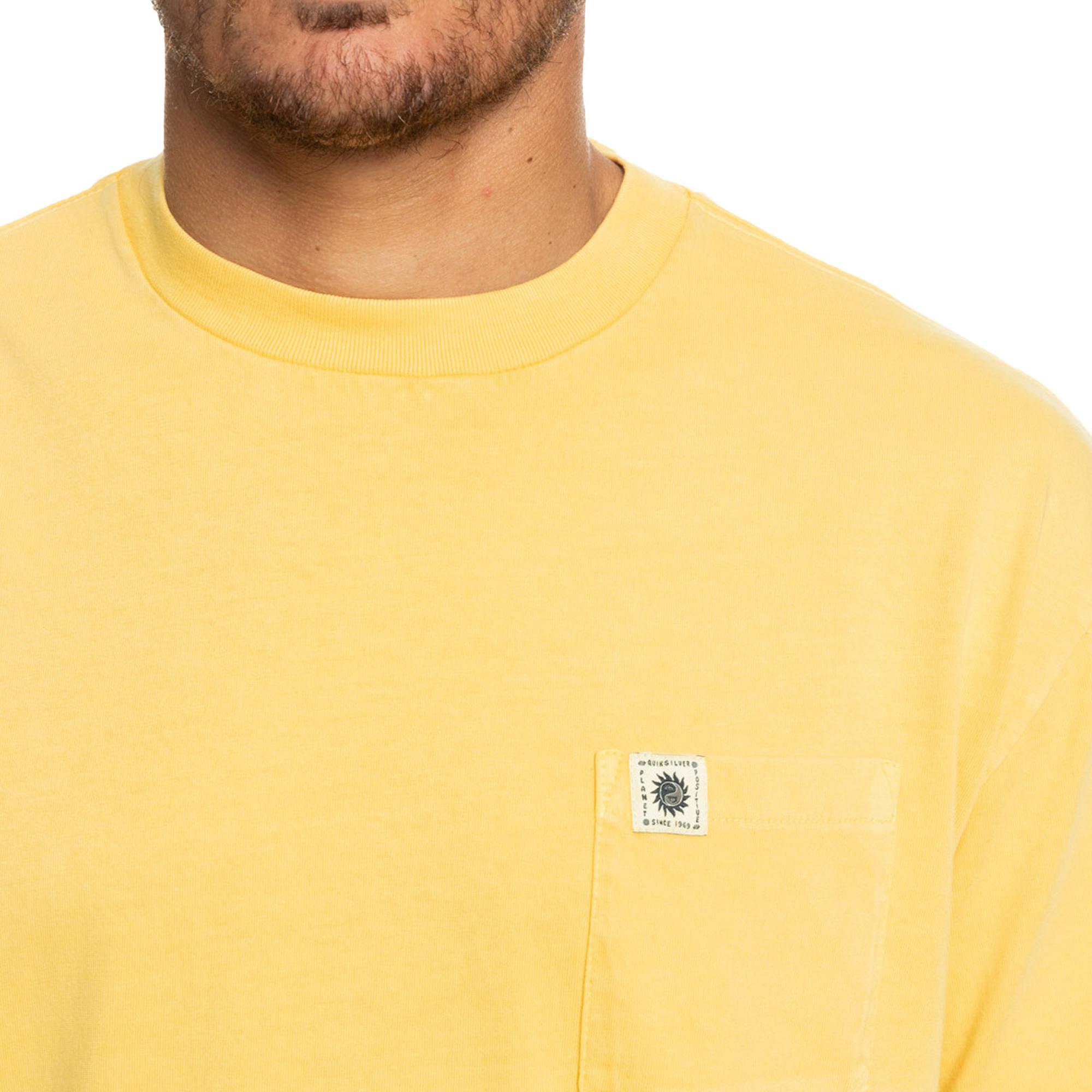 Quiksilver Naturaldye Kttp Erkek Sarı Tişört