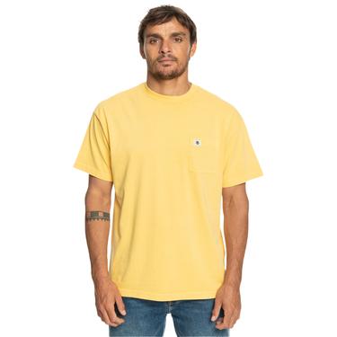  Quiksilver Naturaldye Kttp Erkek Sarı Tişört